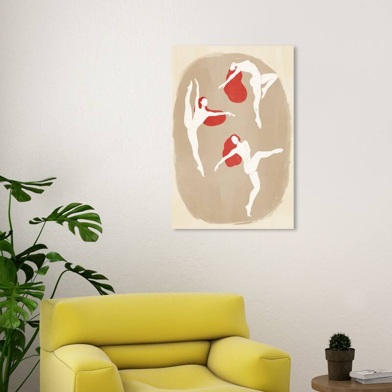 Wynwood Studio Canvas Music and Dance The Dance White and Modern & Contemporary Wall Art Canvas Print - 30 x 20