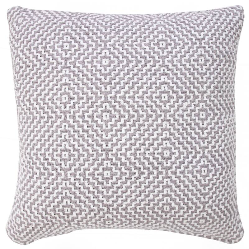 Sevita Diamond Delight Woven Geometric Throw Pillow
