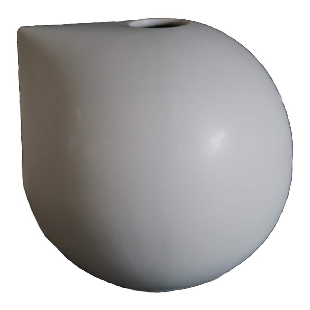 Ceramic Nib Mole Vase - 7.75" - Gray