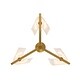 preview thumbnail 4 of 8, Varaluz Mingle 3-Light Pendant - Satin Brass