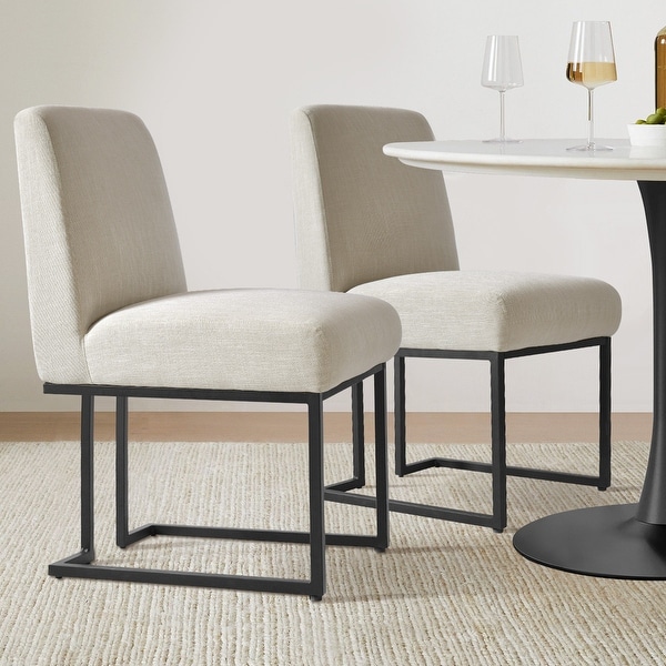 Dining chair with black metal legs clearance