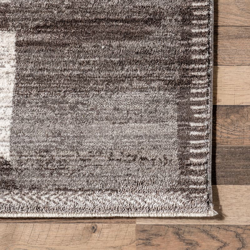 Nuloom Chrissie Abstract Shapes Fringe Area Rug