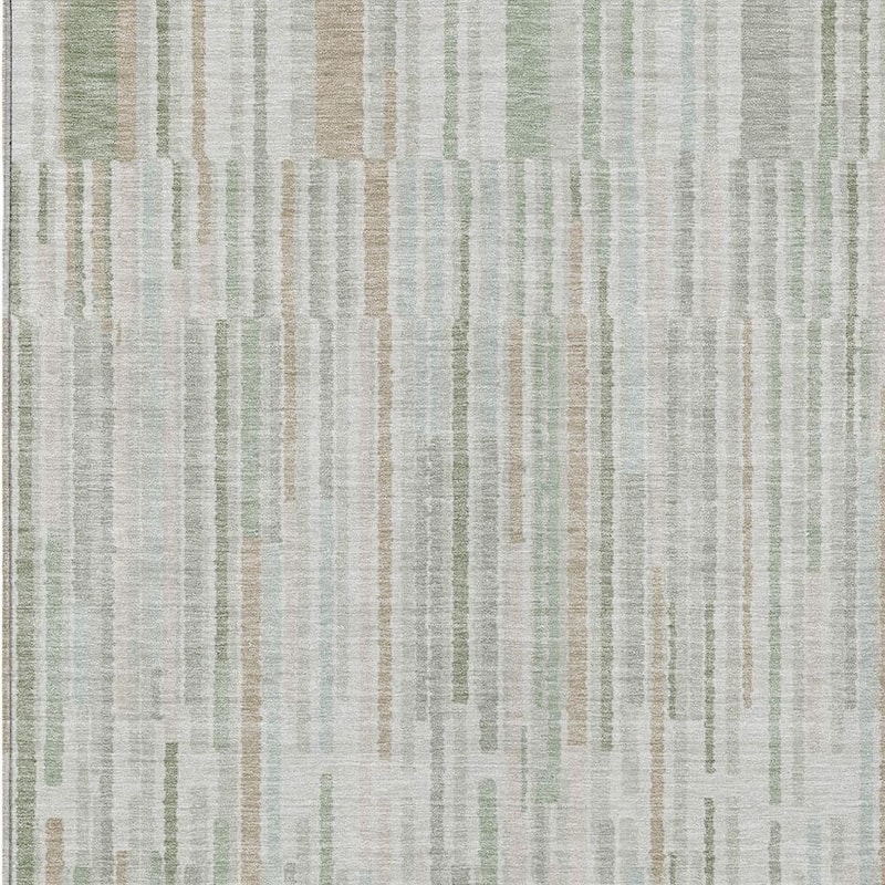 HomeRoots Striped Transitional Rectangle Outdoor Rug