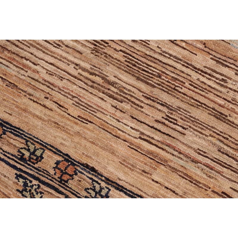 Rustic Ombre Zemeen Gabbeh Hand Knotted Wool Area Rug