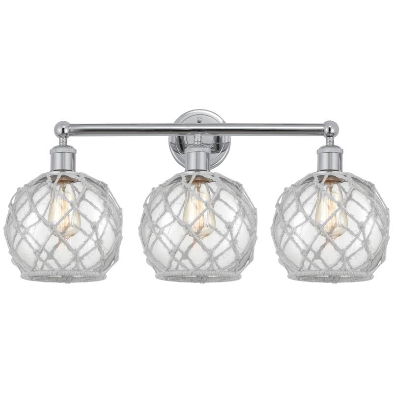 Innovations Lighting Endless Possibilities Edison - Farmhouse Rope - 3 Light 26" Bath Vanity Light