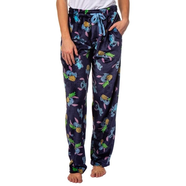 Disney Lilo and Stitch Pajama Pants Pineapple Women's Super Minky