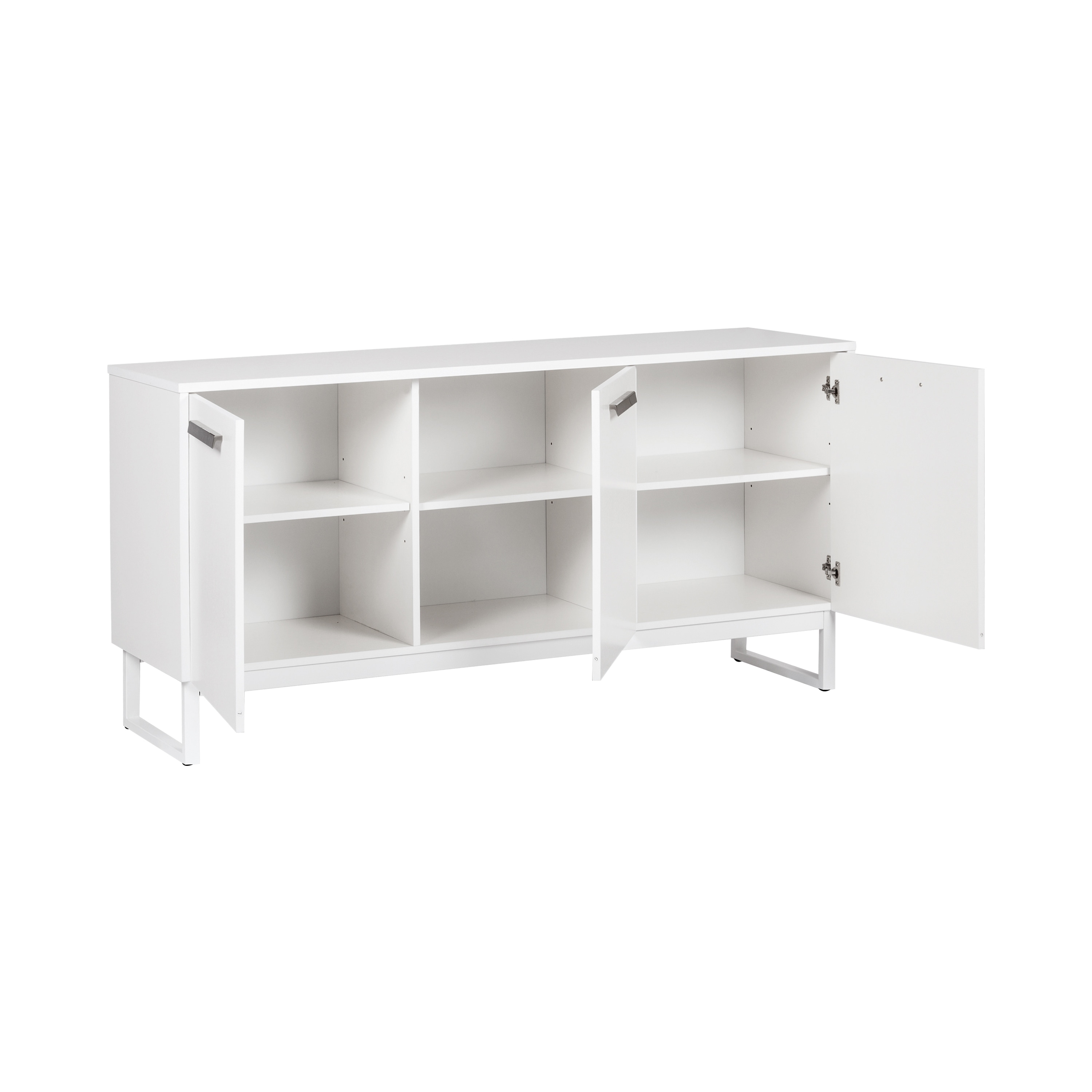 Alaska 59'' 3 Door Modern Home Office Storage Cabinet Credenza in