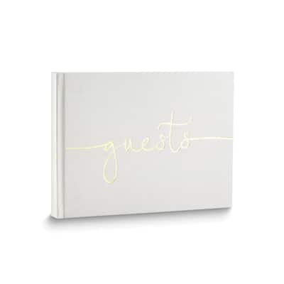 Curata Guests Suede Leather Guest Book