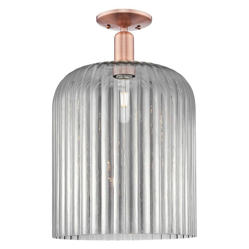 Innovations Lighting Downtown Urban - Bridal Veil - 1 Light 12" Semi-Flush Mount Light