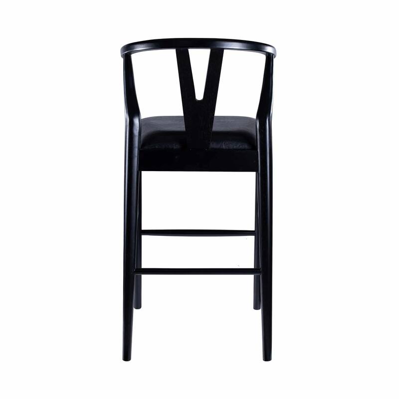 Johan Kitchen Bar Stool - Black Finish
