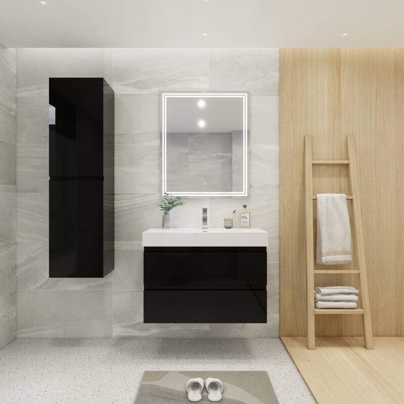 Baillie 36'' Wall-Mounted Vanity with Reinforced Acrylic Sink