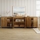 preview thumbnail 26 of 50, Buffet Cabinet with 3 Compartments for Dining Room, 32.4"H Sideboard
