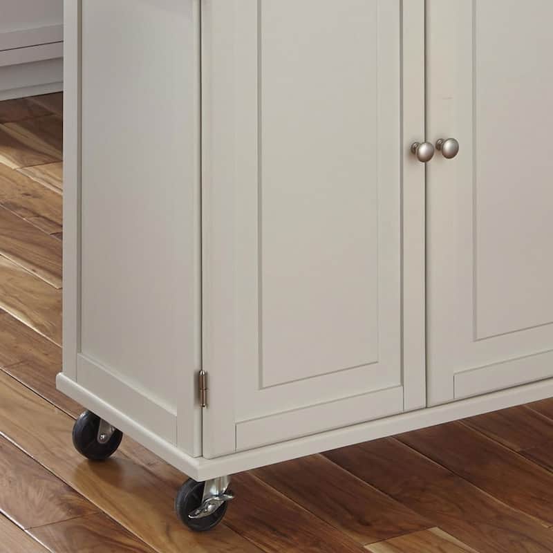 Dolly Madison Kitchen Cart with Stainless Steel Top by Homestyles