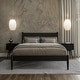 preview thumbnail 45 of 104, Mid-Century Panel Bed Black - Queen