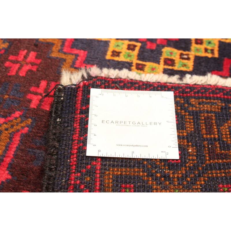 ECARPETGALLERY Hand-knotted Teimani Navy Wool Rug - 3'9 x 6'3