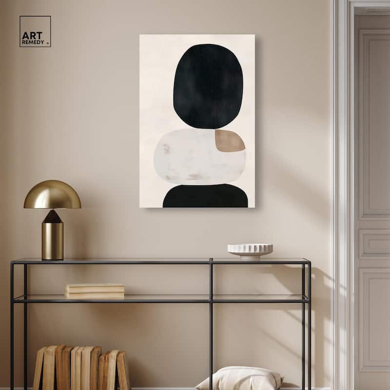 Pebble Pillars II Canvas by Art Remedy, Gallery Wrapped