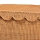 preview thumbnail 7 of 9, Ayleen Natural Rattan Basket Set with Scalloped Lids - Handwoven Wicker Storage Boxes, Boho Coastal Home Décor, 3-Piece Set