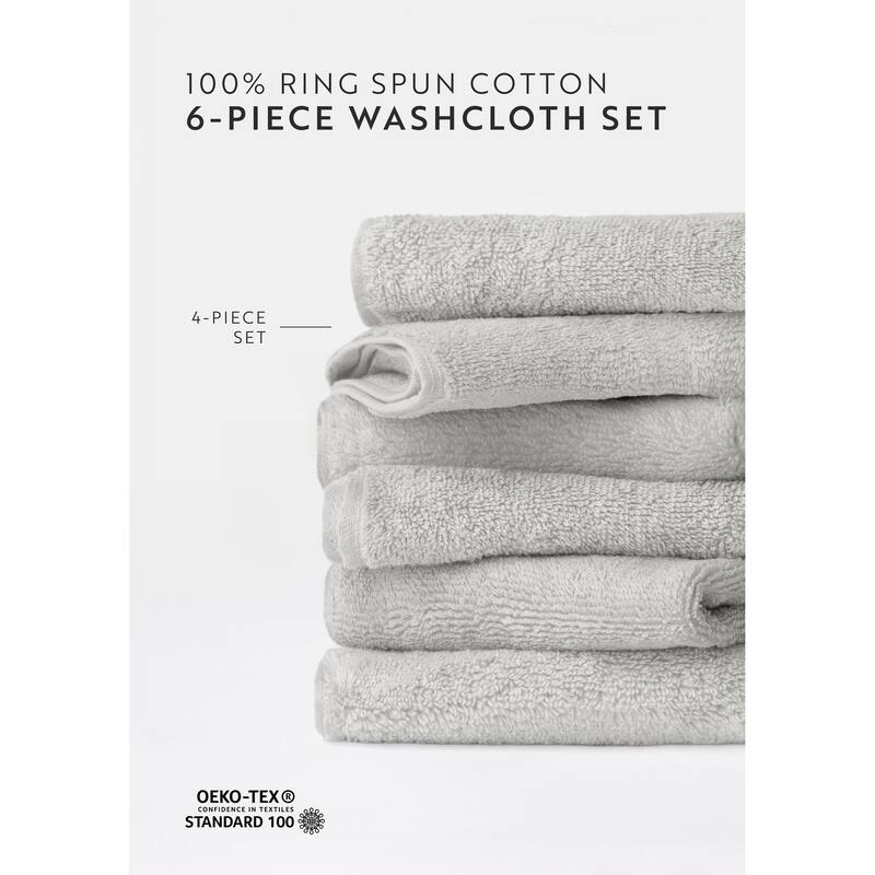 Becky Cameron 6-Piece Ultra Soft Cotton Washcloth Set