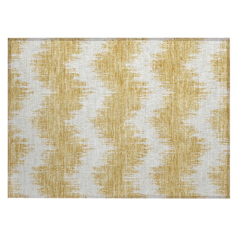 Machine Washable Indoor/ Outdoor Chantille Modern Chevron Rug