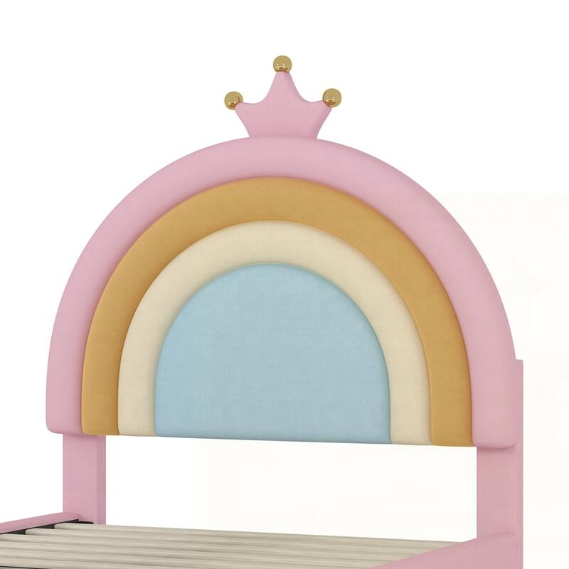 Princess Platform Bed with Storage Drawer