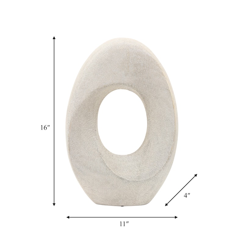 Sagebrook Home Ceramic Accent Piece - Elegant Decorative Object for Home - 11" x 4" x 16"