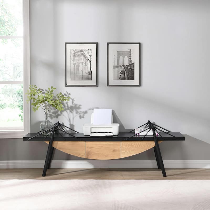 Media Console Table with Drawer