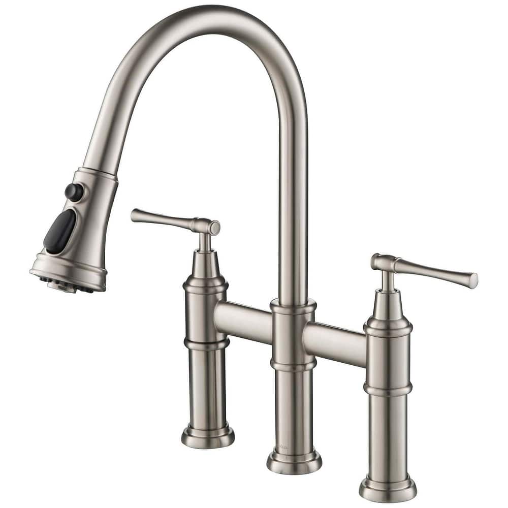 Kraus Allyn 1.8 GPM Bridge Pull Down Kitchen Faucet