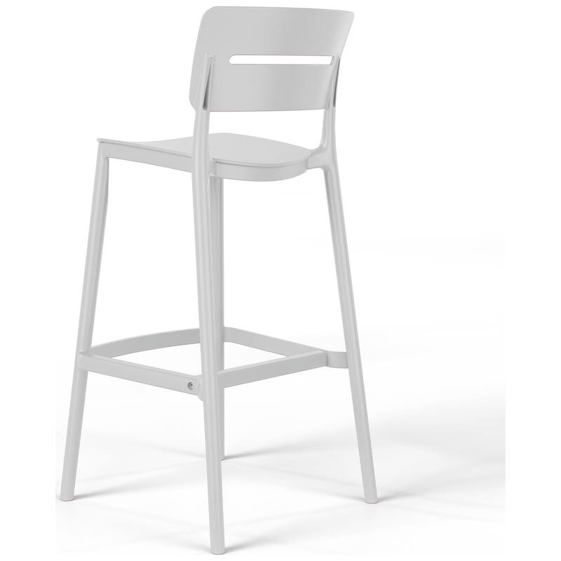 Frond and Form 29.5 Inch Outdoor Bar Stool (Set of 2)