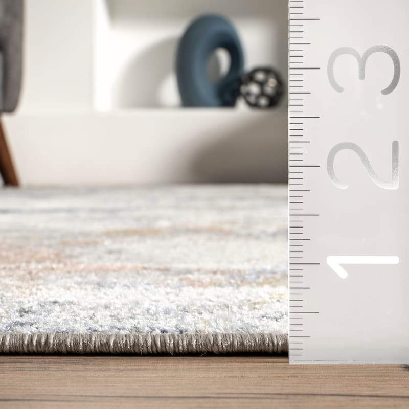 Nuloom Luca SpinClean Abstract Splatter Machine Washable Area Rug