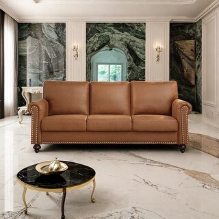 Modern 3-Seat Sofa, Upholstery Apartments Couch, Tufted Cushions Sofa ...