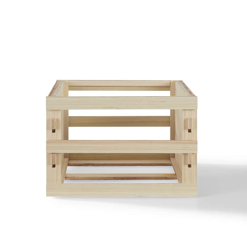 Square Vinyl Record Storage Crate