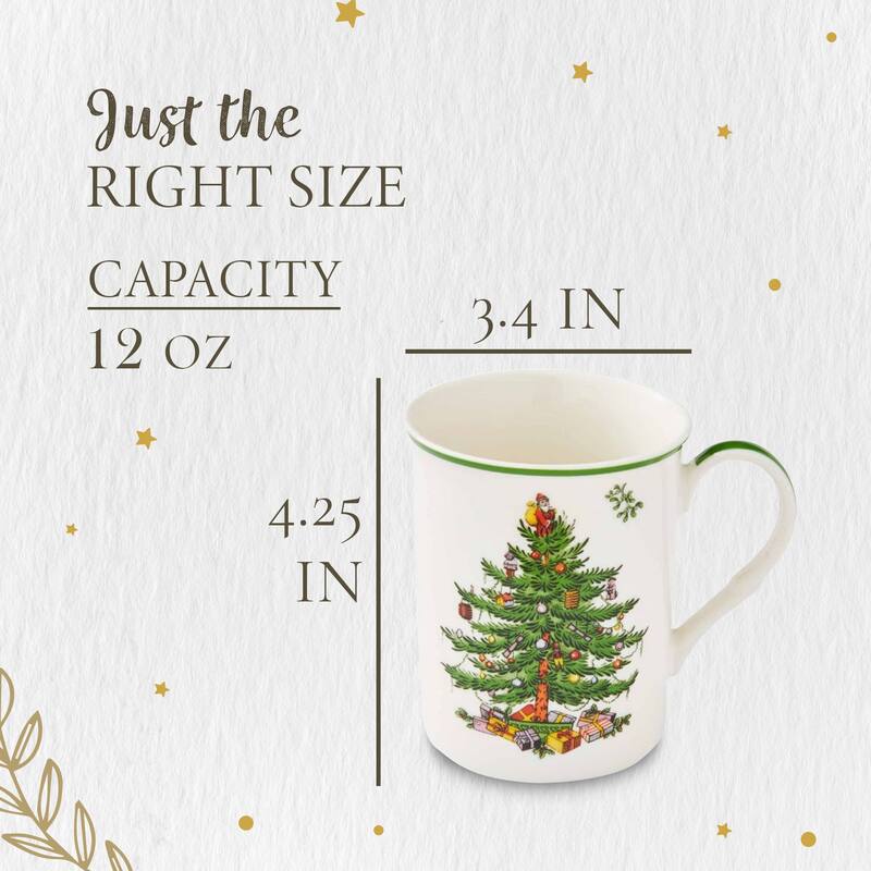 Spode Set of 2 Christmas Tree Stacking Mug