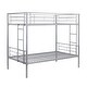 preview thumbnail 15 of 14, Twin over Twin Size Metal Frame Bunk Bed