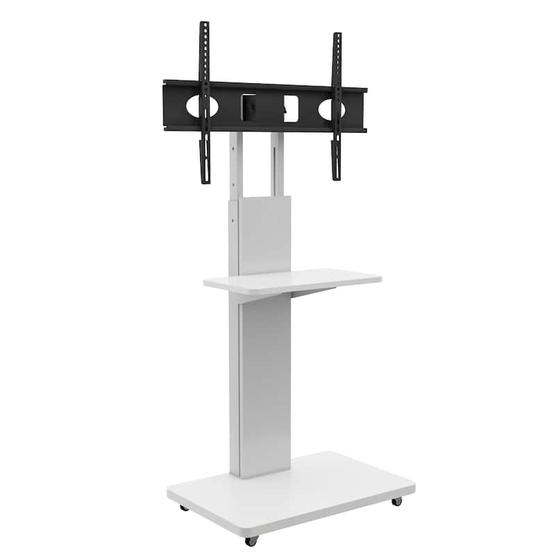 TV Stand Mobile TV Cart with Shelf