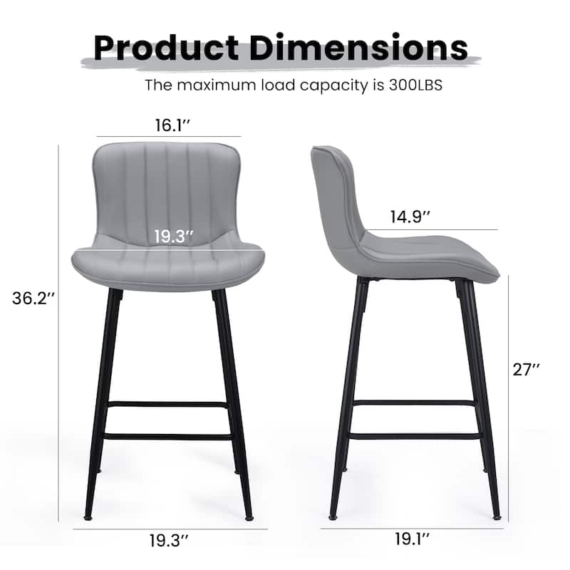 Dining Table Chairs Counter Stools Set of 2
