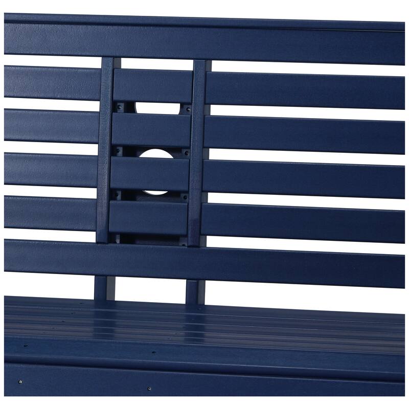 Nashville Poly 54 Inch Porch Swing with Folding Cup Holder