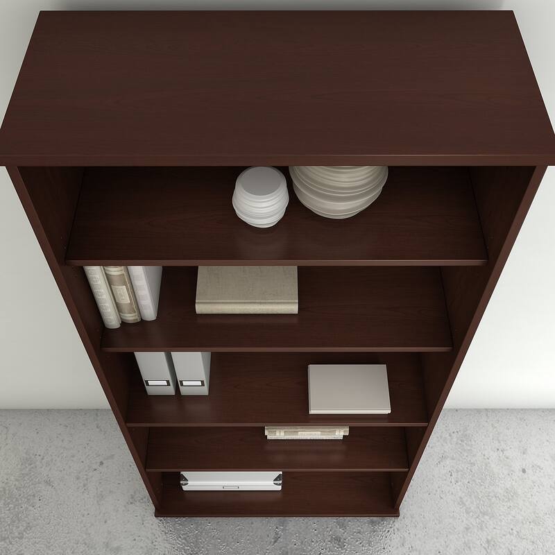 Studio C Tall 5 Shelf Bookcase Bookshelf Organizer by Bush Furniture