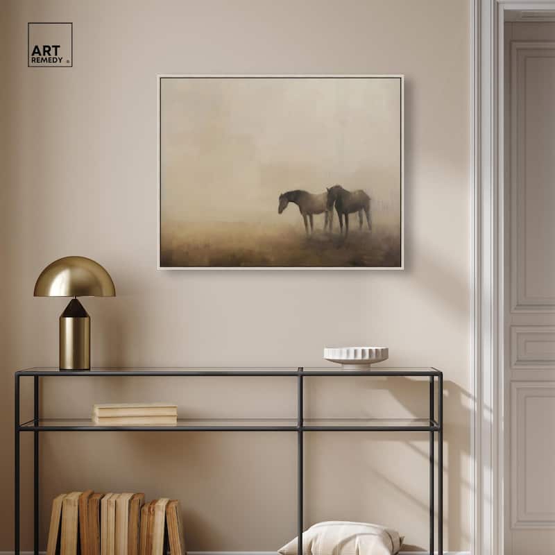 Equine Duo Canvas by Art Remedy