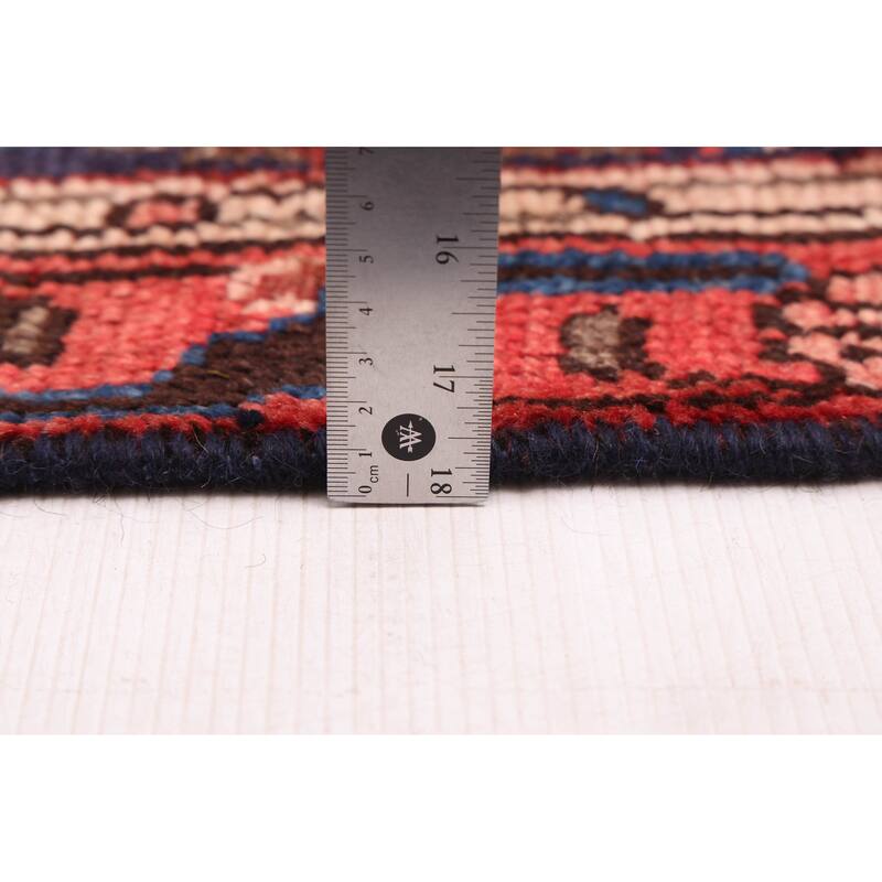 ECARPETGALLERY Hand-knotted Andelz Navy Wool Rug - 3'2 x 13'1