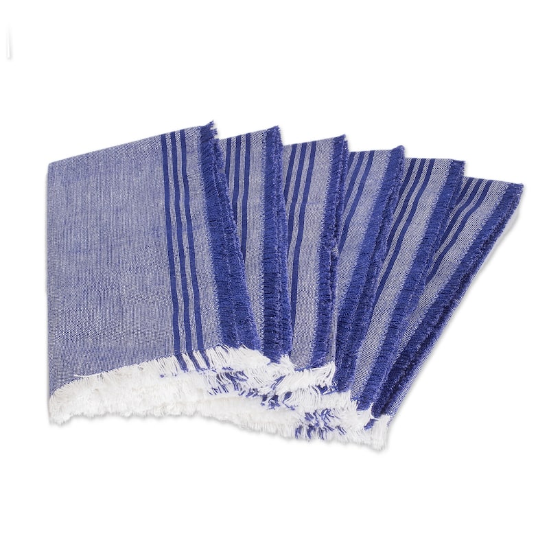 Novica Handmade Delights Of Home Cotton Napkins (Set Of 6)