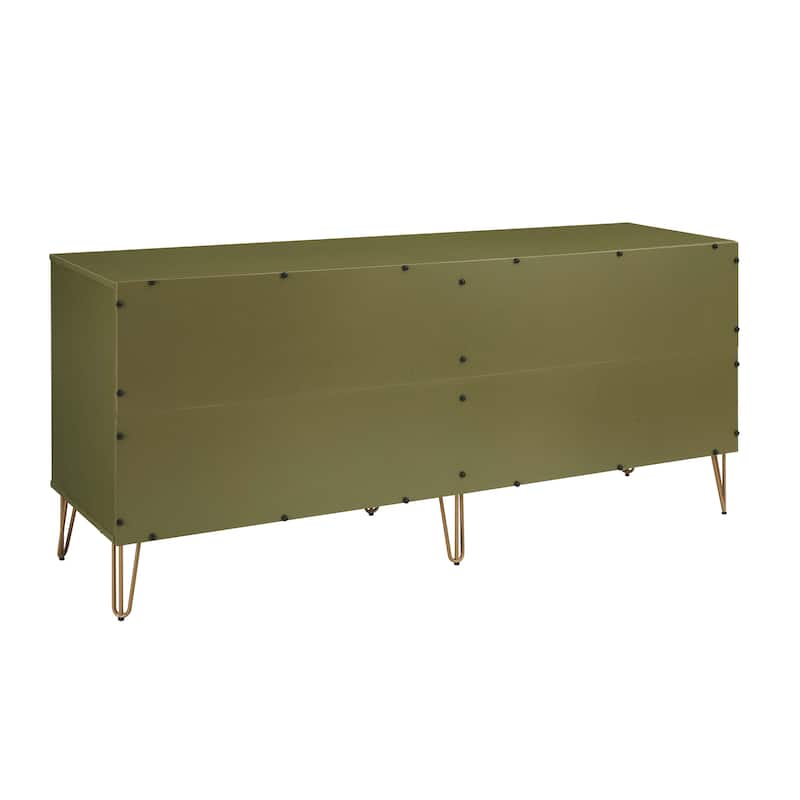 Manhattan Comfort Dumbo Modern 6-Drawer Double Low Dresser.