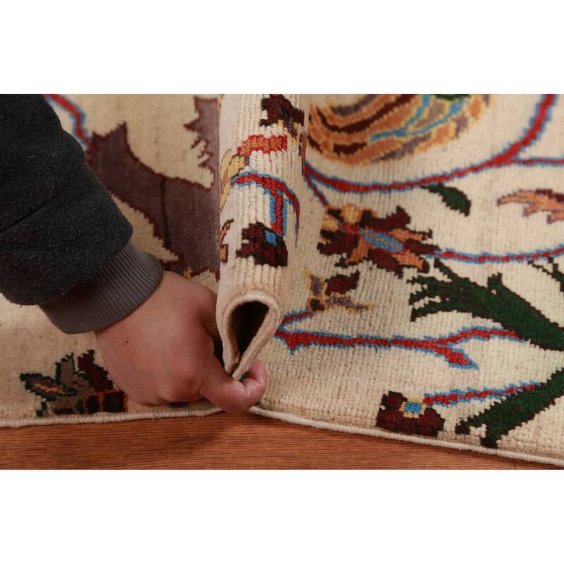 Animals Kazak Oriental Foyer Rug Hand-Knotted Wool Carpet - 2'0"x 3'0"