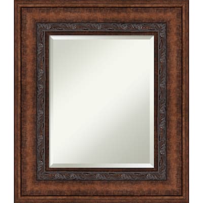 Beveled Wall Mirror - Decorative Bronze Frame - Decorative Bronze