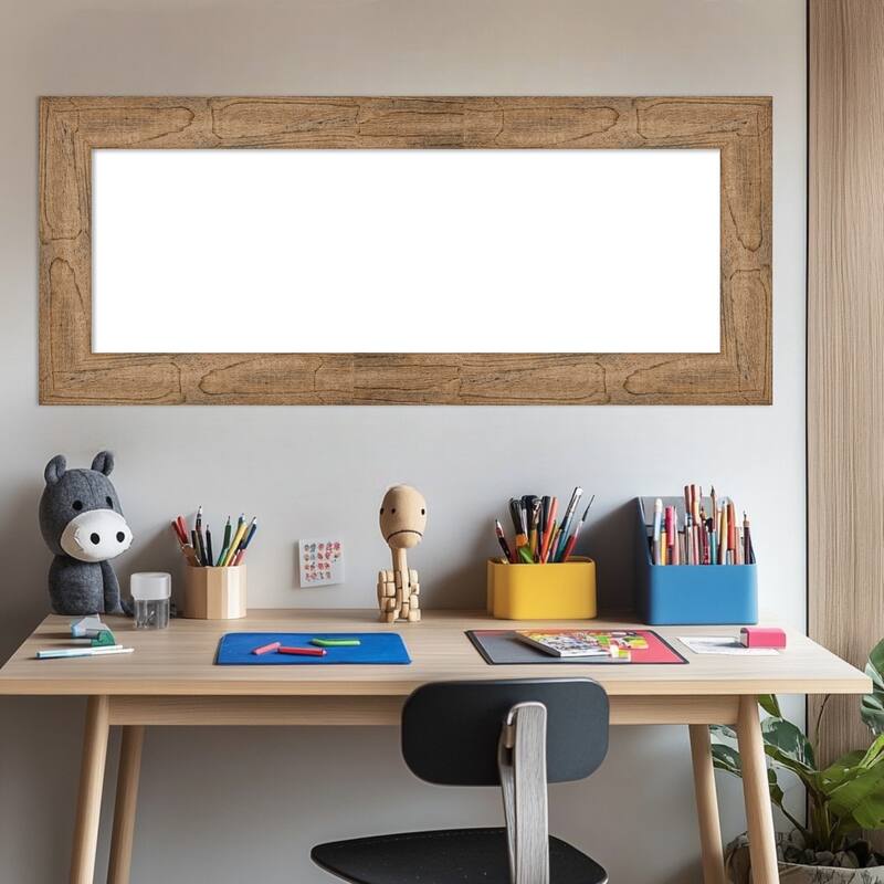 Amanti Art Owl Brown Framed Dry Erase Magnetic Board