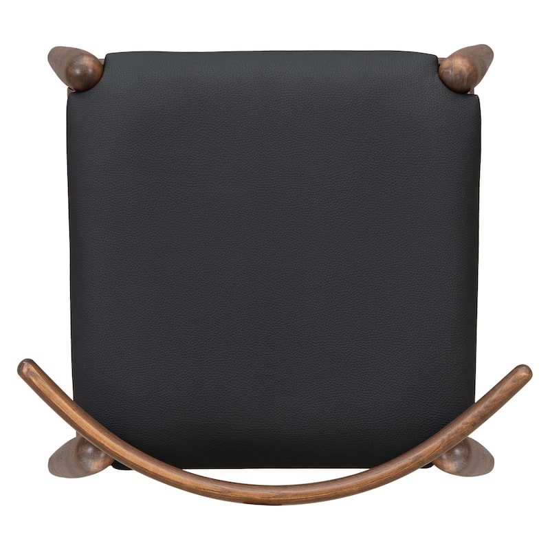 Christopher Knight Home - Walden Vintage Solid Wood Upholstered Dining Chair Set of 2 with Ergonomic Backrest