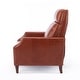preview thumbnail 37 of 44, Brooklyn Faux Leather Push Back Recliner by Greyson Living