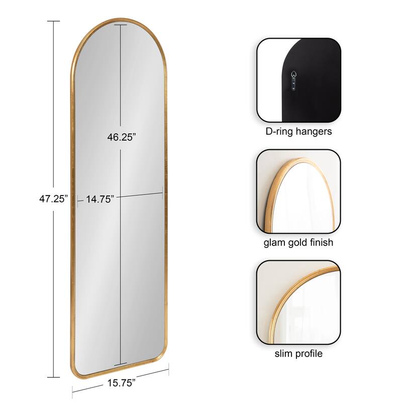 Kate and Laurel Caskill Framed Arch Wall Mirror