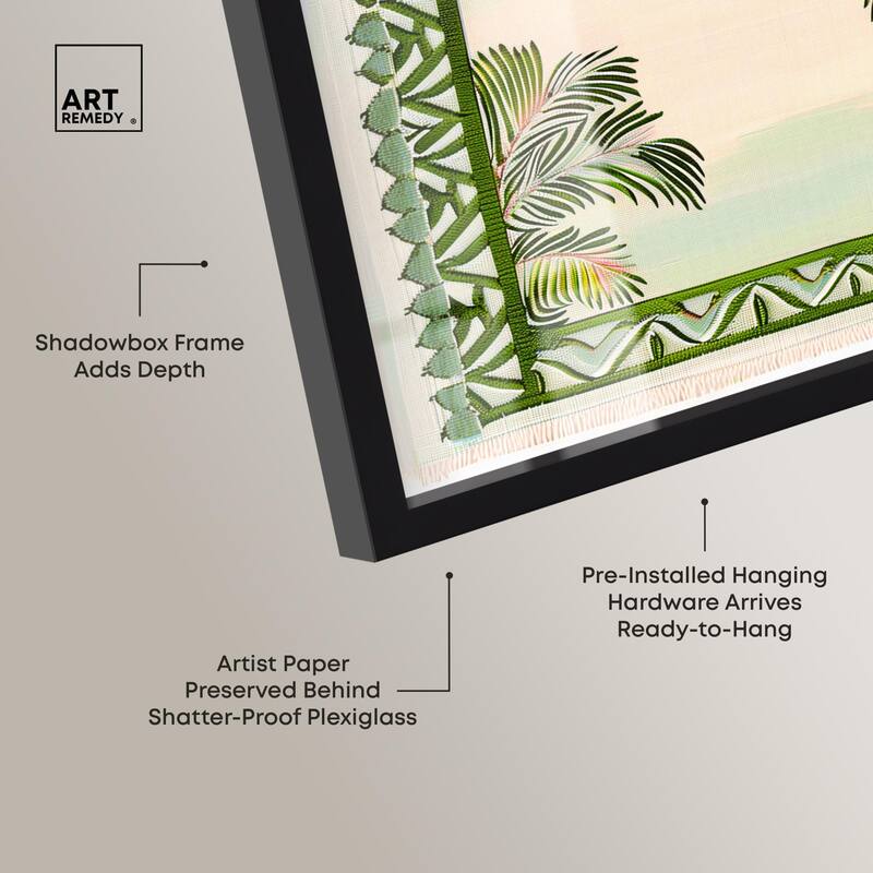 Palm View Vista Shadowbox by Art Remedy