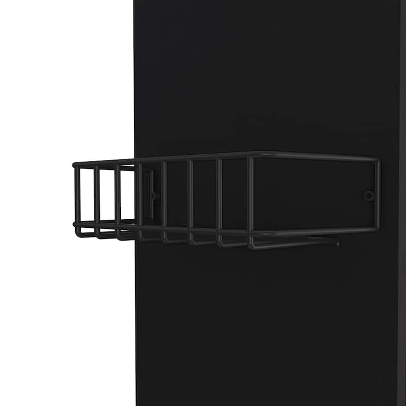 Kitchen Cart Kryot, Single Door Cabinet, Four Casters