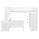 preview thumbnail 6 of 43, Full Loft Bed with a Stand-alone bed, Shelves, Desk and Wardrobe, White